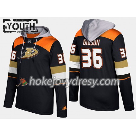 Anaheim Ducks John Gibson 36 N001 Pullover Mikiny Hooded - Dětské 